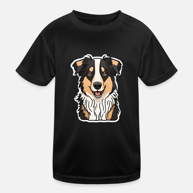 Australian Sheperd Schäferhund Aussi Kinder Funktions-T-Shirt