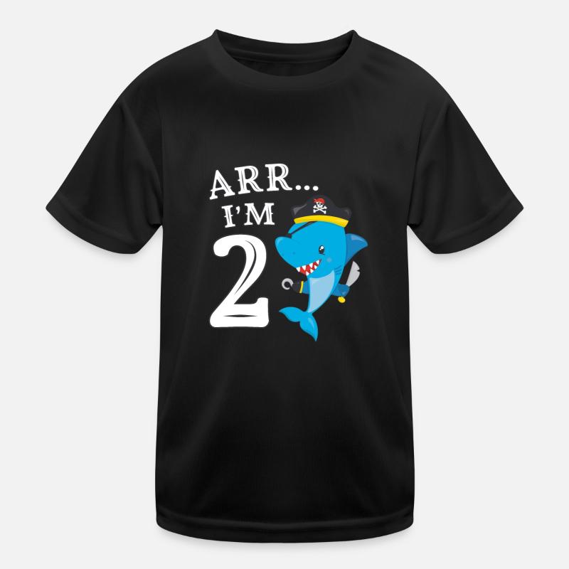 Piraten 2. Geburtstag Party Geschenk Geschenkidee Kinder Funktions-T-Shirt
