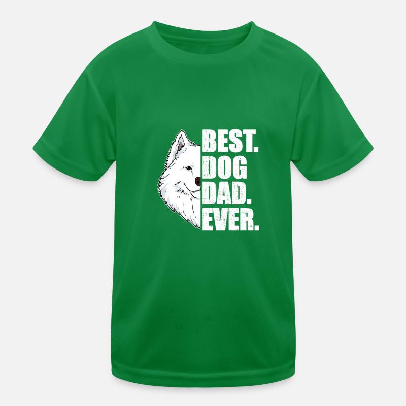 Bester Hunde Papa Samojede Hunde Geschenk Kinder Funktions-T-Shirt