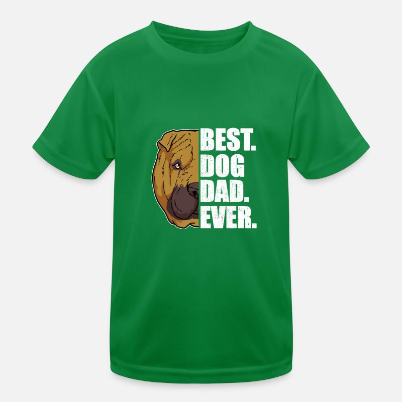 Bester Hunde Papa Shar-Pei Hunde Geschenk Kinder Funktions-T-Shirt