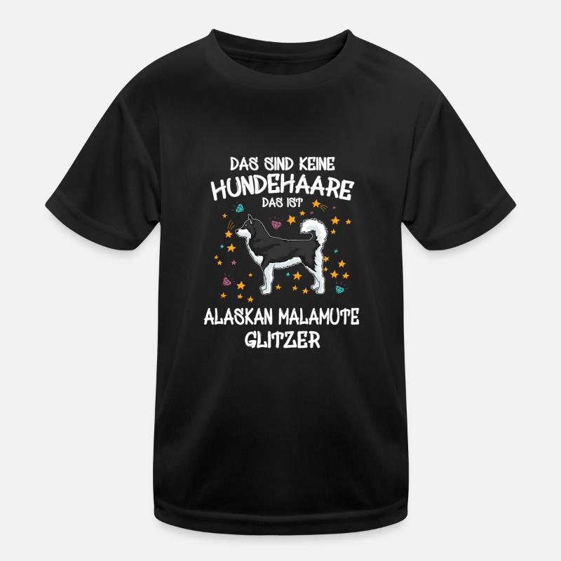 Cadeau de support de chien de paillettes de malamute d'Alaska T-shirt sport Enfant