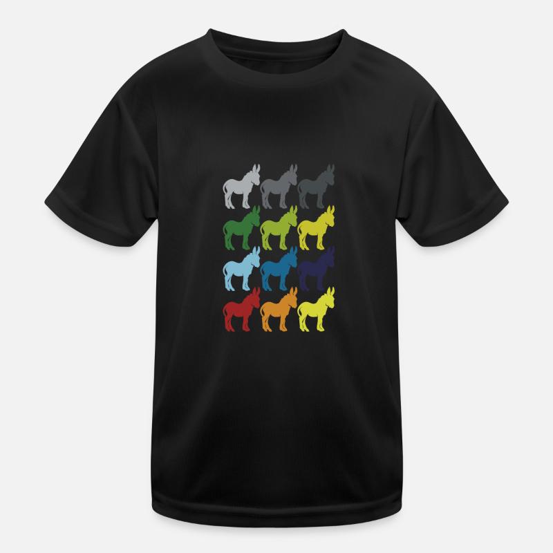 Neon Pop Art Retro Mulet Mulet Idée cadeau T-shirt sport Enfant