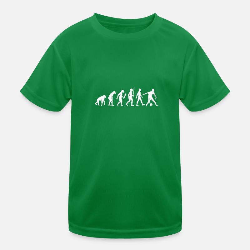 Cooles Fußball Evolution Geschenkidee Kinder Funktions-T-Shirt