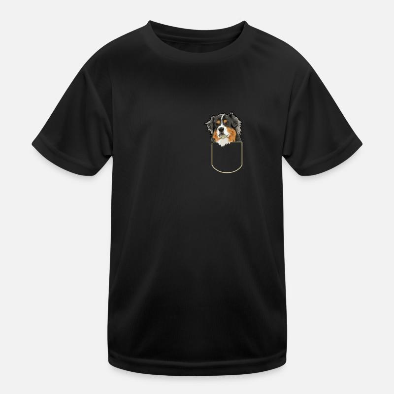 Australian Shepherd Dans Le sac à poitrine Cadeau T-shirt sport Enfant