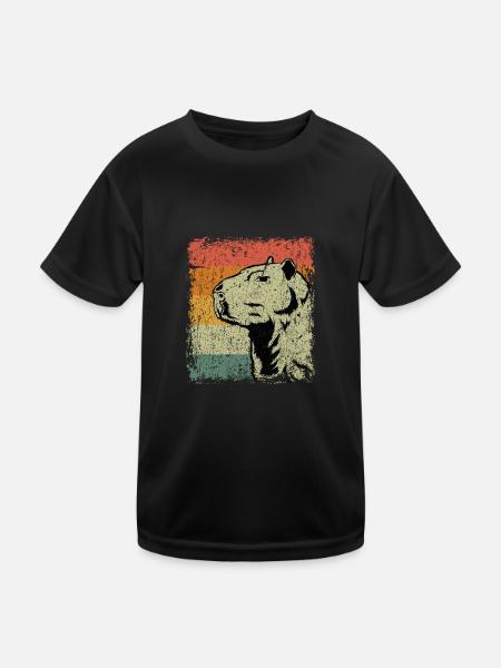 Vintage Capybara sauvage rongeurs cadeau - T-shirt sport Enfant - noir - Devant