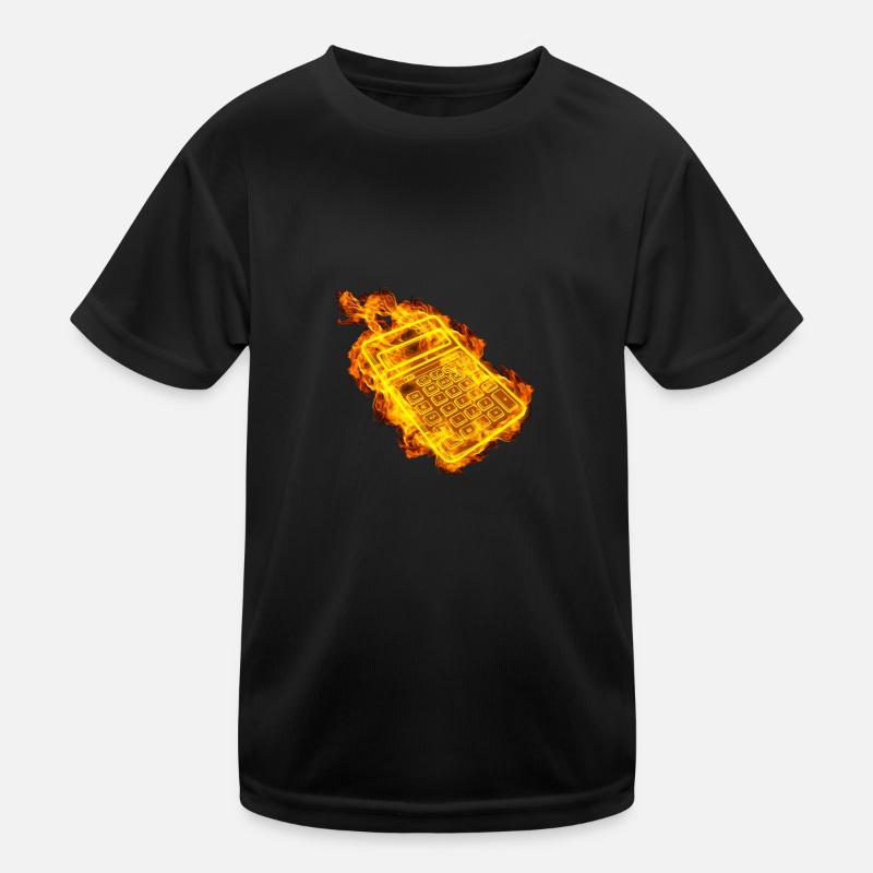 Feuer Buchhalter Mathematik Taschenrechner Kinder Funktions-T-Shirt