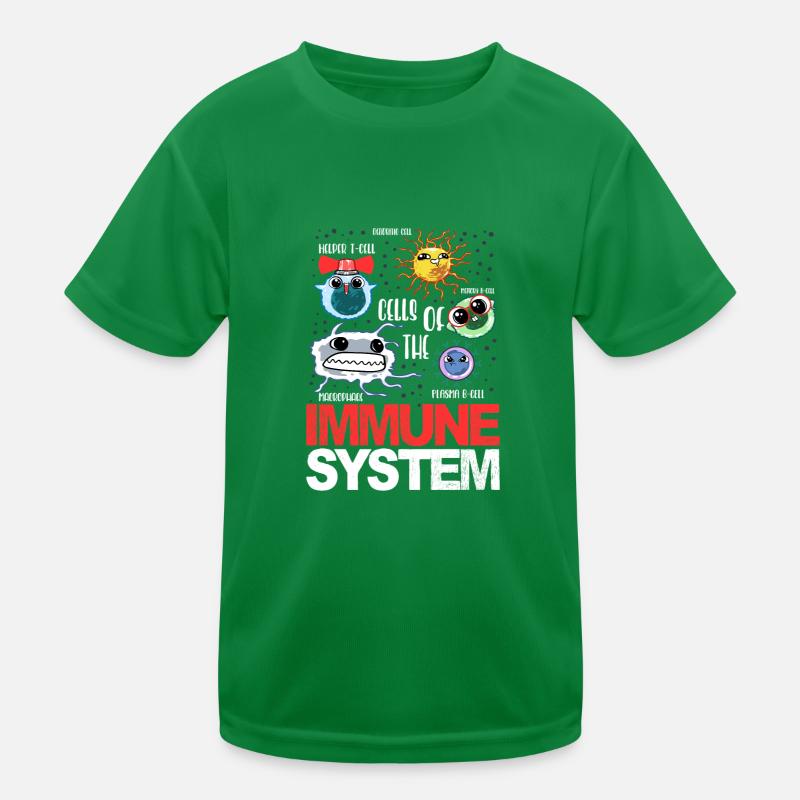 Cellules du système immunitaire Biologie Science Nerd T-shirt sport Enfant