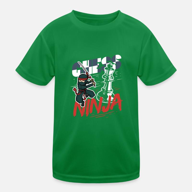 Drôle de joueur d’échecs Pièce d’échecs Chess Ninja T-shirt sport Enfant