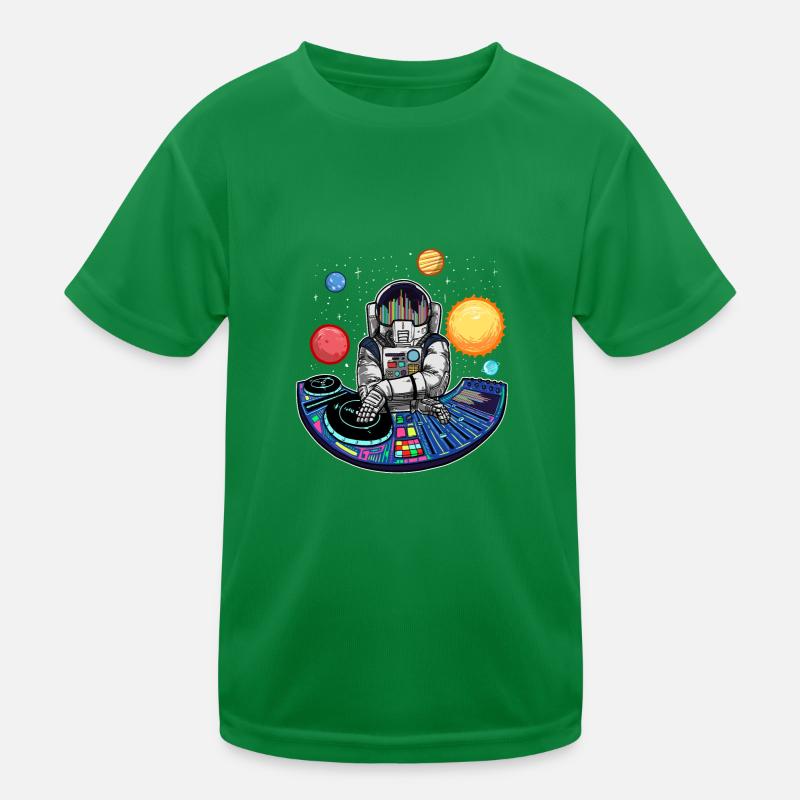 Techno Music Astronaut DJ Electro Music Beat T-shirt sport Enfant