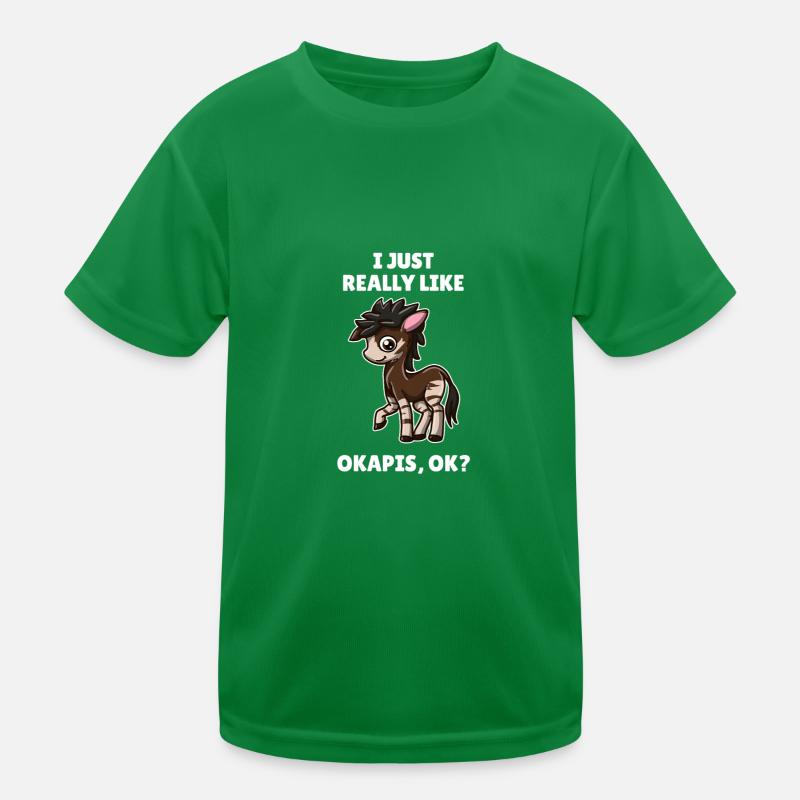 Amoureux des animaux Okapi j’aime vraiment les okapis T-shirt sport Enfant