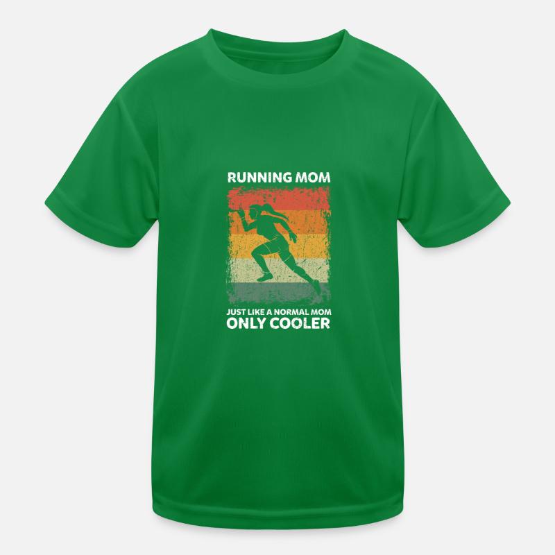 Vintage Running Mom Like A Normal Mom Only Cooler Kinder Funktions-T-Shirt
