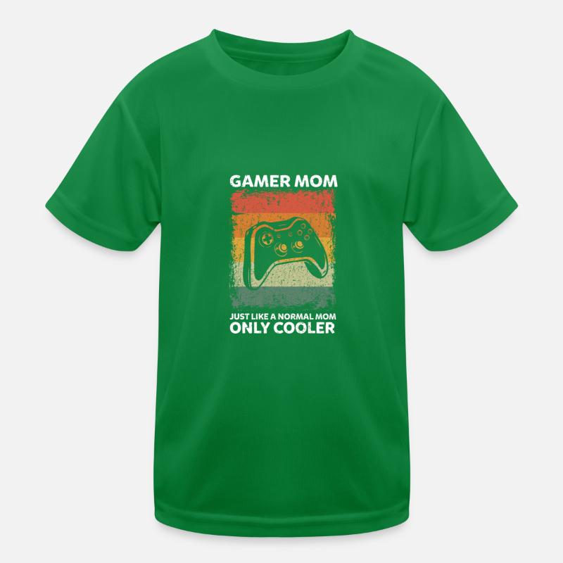 Maman joueuse vintage comme une mère normale gaming T-shirt sport Enfant