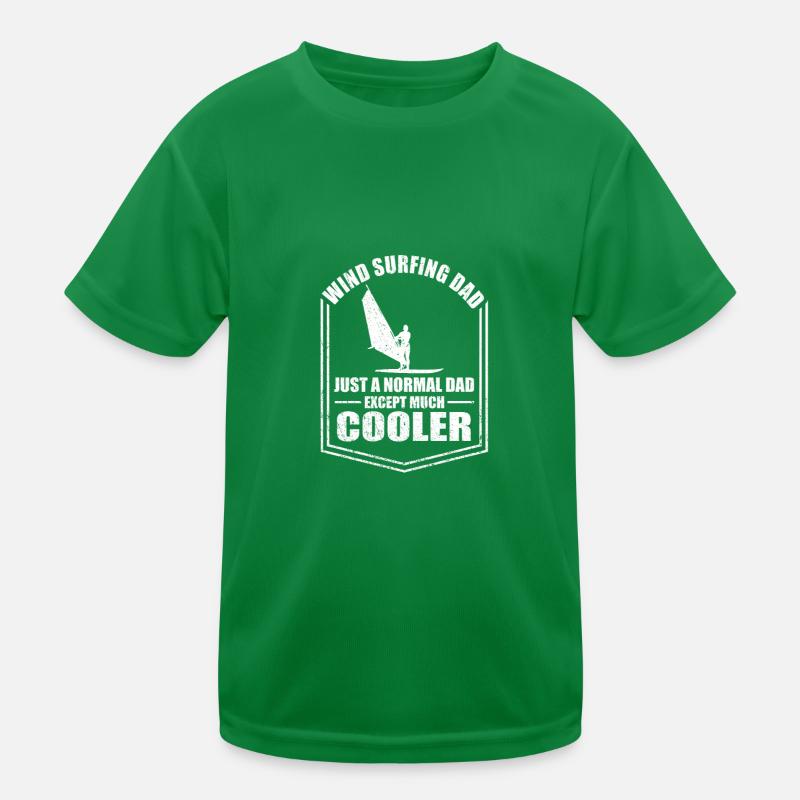Windsurfing Dad Just A Normal Dad Except Cooler Kinder Funktions-T-Shirt