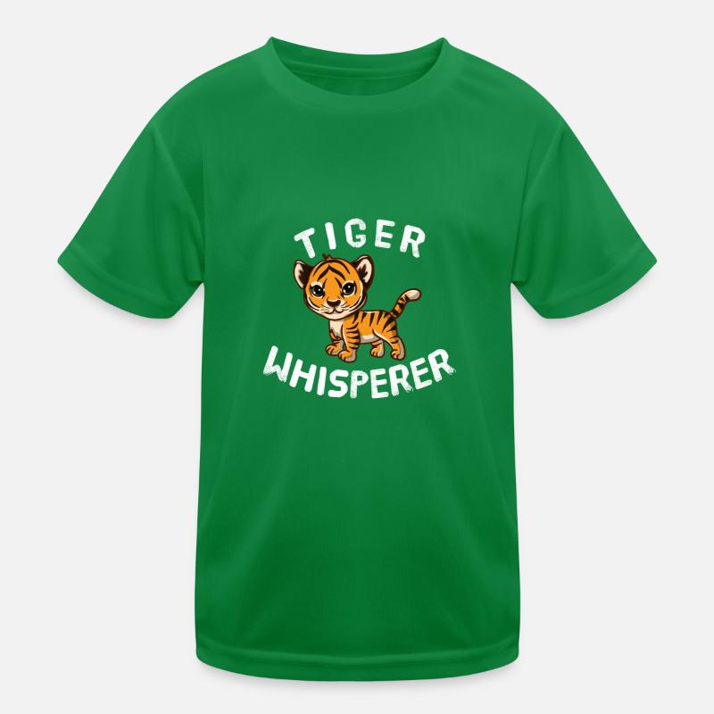 Tiger Whisperer Großkatze Tiger Flüsterer Kinder Funktions-T-Shirt