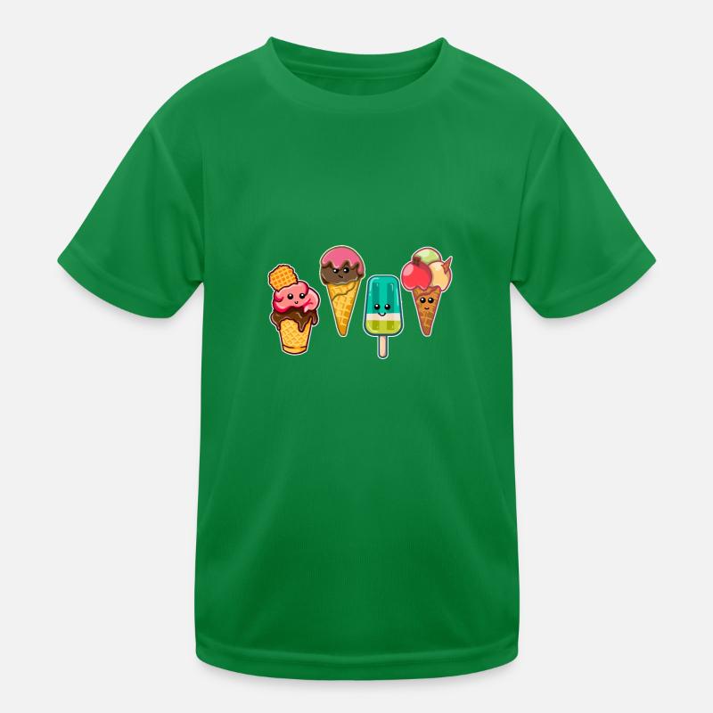Kawaii Eiscreme Eis Wassereis Ice Cream Eisdiele Kinder Funktions-T-Shirt