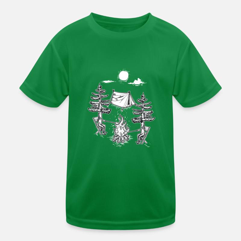Amateurs de camping en plein air Treehouse Forest Camping T-shirt sport Enfant