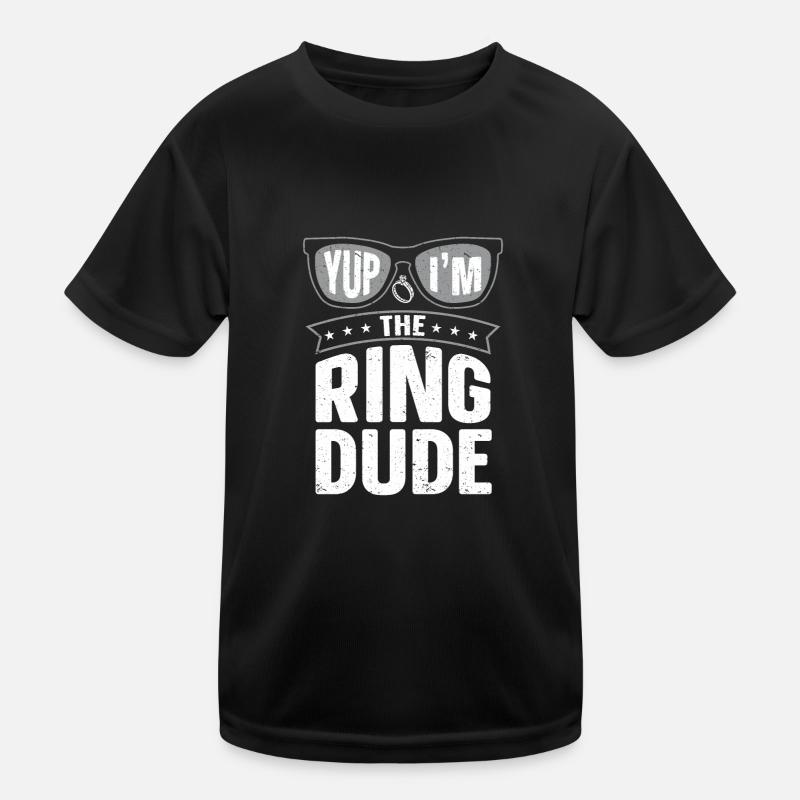 Hochzeit Ringträger Spruch Trauzeuge Heirat Kinder Funktions-T-Shirt