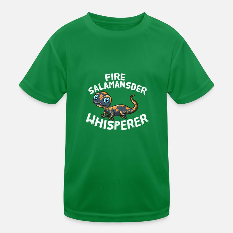 Fire Salamander Whisperer Feuersalamander Reptil Kinder Funktions-T-Shirt