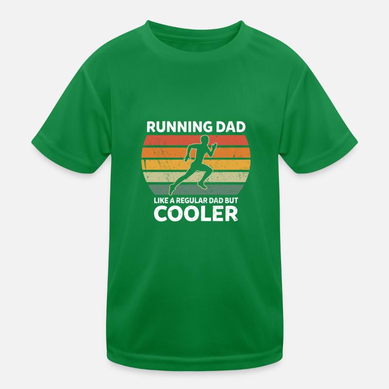 Courir papa comme un papa ordinaire mais marathon plus cool T-shirt sport Enfant