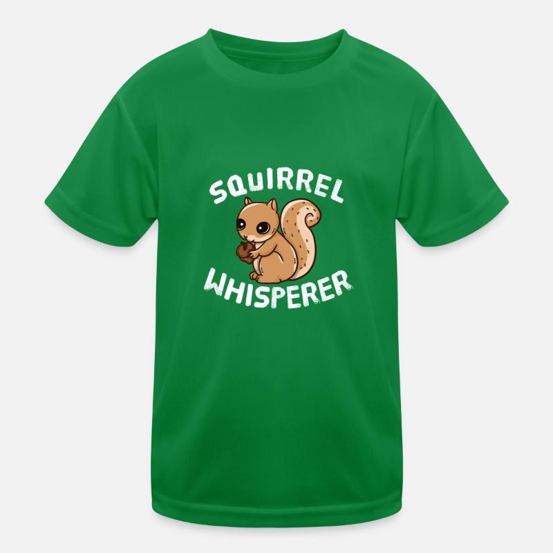Eichhörnchen Whisperer Tierliebhaber Eichhörnchen Kinder Funktions-T-Shirt