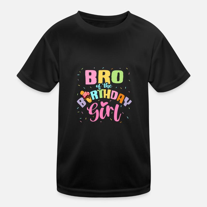 Crème glacée Frère Fête d’anniversaire Gaufrier T-shirt sport Enfant