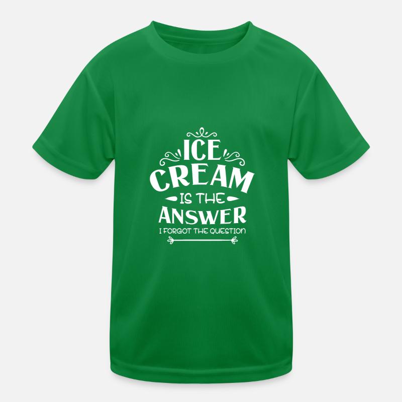 Lustige Sprüche Eiscreme Liebhaber Eiswaffel Eis Kinder Funktions-T-Shirt