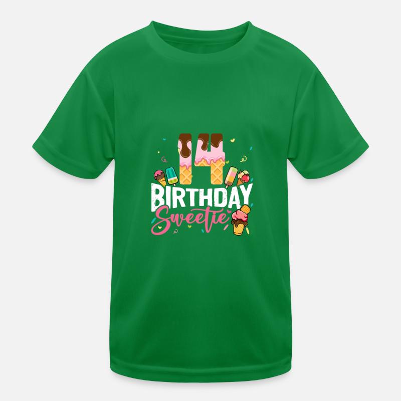 14e anniversaire Crème glacée Quatorze ans de B-Day T-shirt sport Enfant