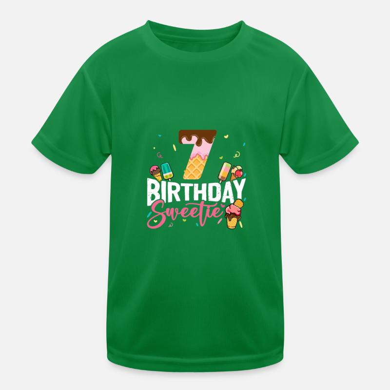 Crème glacée Seven Years 7th Birthday Gaufrier T-shirt sport Enfant