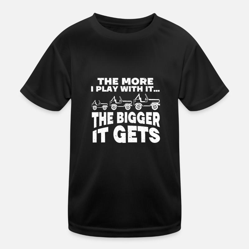 The More I Play With It The Bigger It Gets SUV Car Kids Functional T-Shirt
