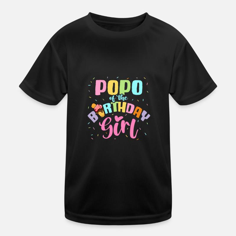 Eiscreme Geburtstag Party Eis Essen Opa Großvater Kinder Funktions-T-Shirt