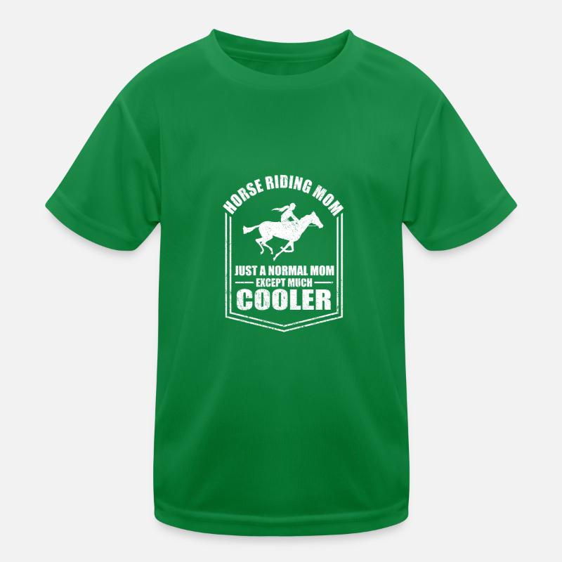 Reitsport Mama Lustige Mutter Sprüche Muttertag Kinder Funktions-T-Shirt