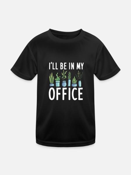 Gartenarbeit Gärtner Hobbygärtner Landschaftsbau - Kinder Funktions-T-Shirt - Schwarz - Vorne