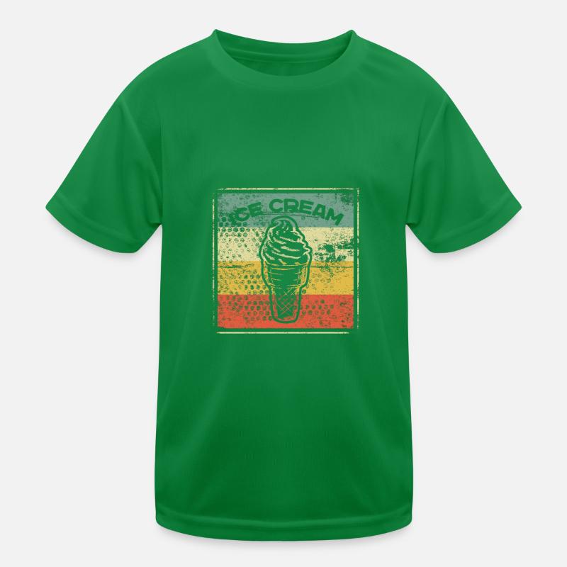 Vintage Eiscreme Eis Waffeleis Liebhaber Sprüche Kinder Funktions-T-Shirt