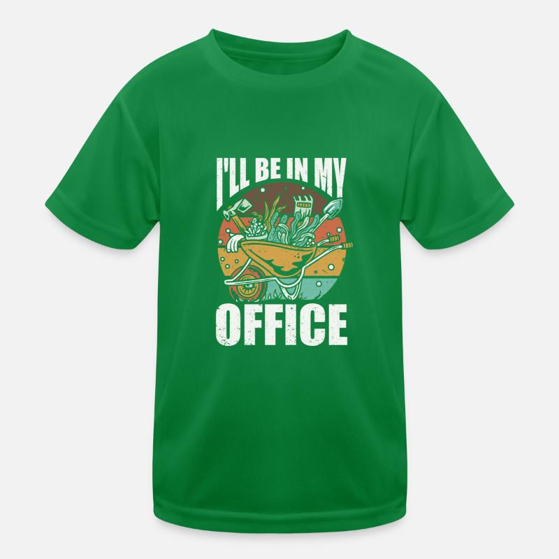 Gartenarbeit Gärtner Hobbygärtner Landschaftsbau Kinder Funktions-T-Shirt