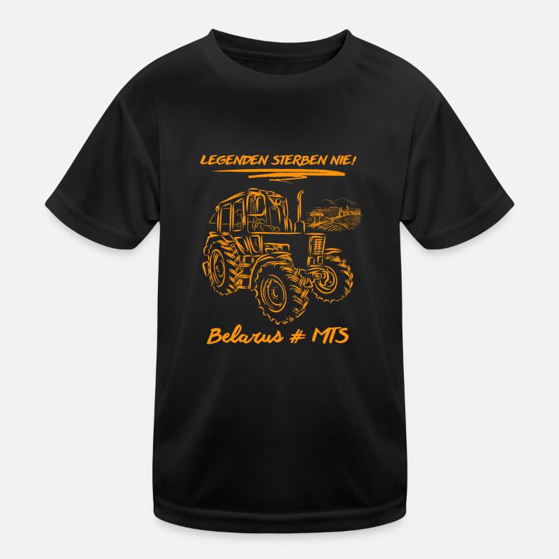 Belarus # MTS / GDR Agricultural Machinery Kids Functional T-Shirt