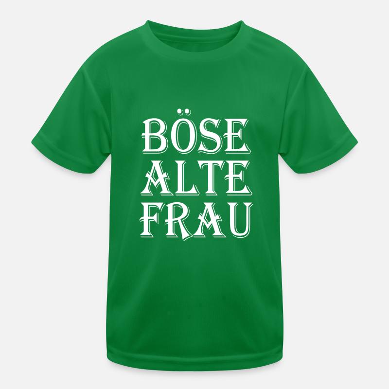 Böse alte frau Kinder Funktions-T-Shirt