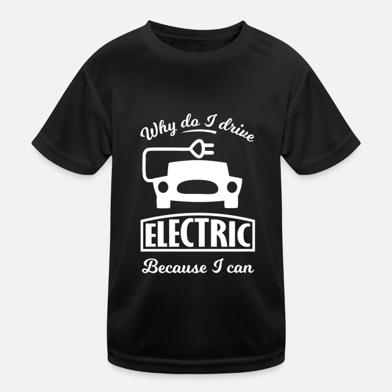 The electric car Kids Functional T-Shirt