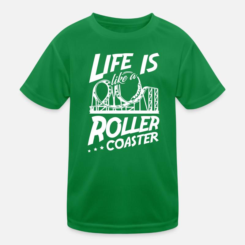 Roller Coaster Kinder Funktions-T-Shirt
