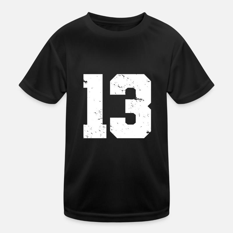 Cool Number 13 - 13 Years Old 13th Birthday Gift Kids Functional T-Shirt