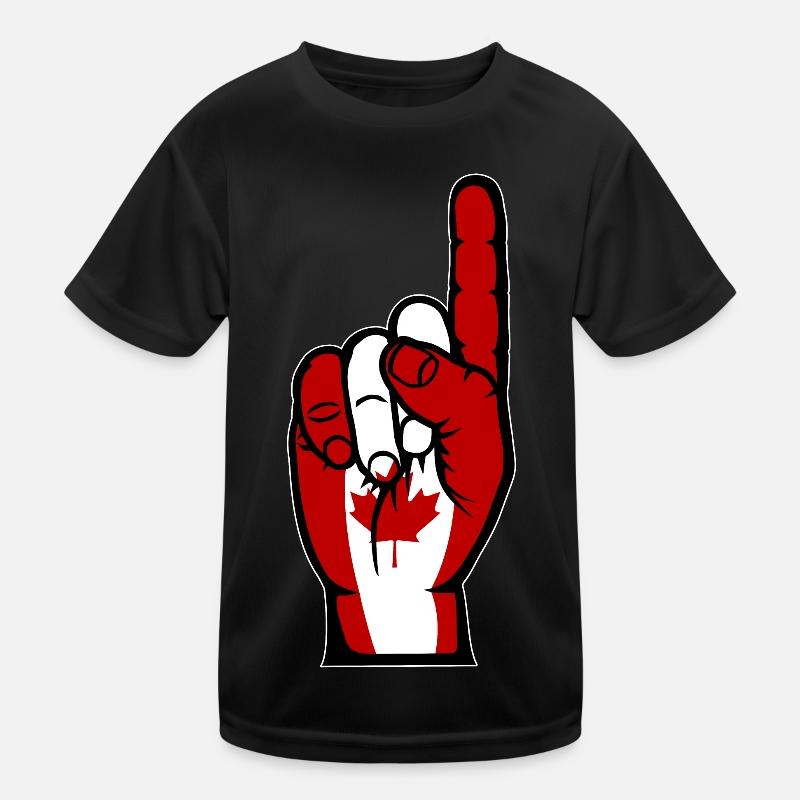 Canada Flag Number 1 Kids Functional T-Shirt