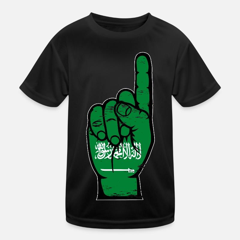 Saudi Arabia flag number 1 used Kids Functional T-Shirt