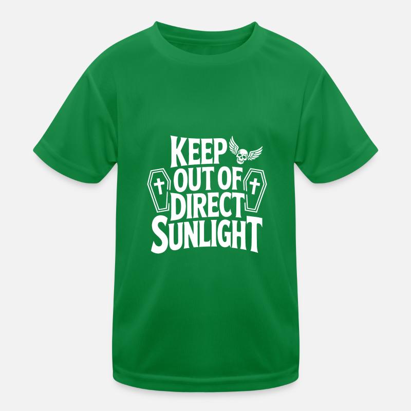 Tenir à l’abri de la lumière directe du soleil ! Vampire Goth Emo T-shirt sport Enfant