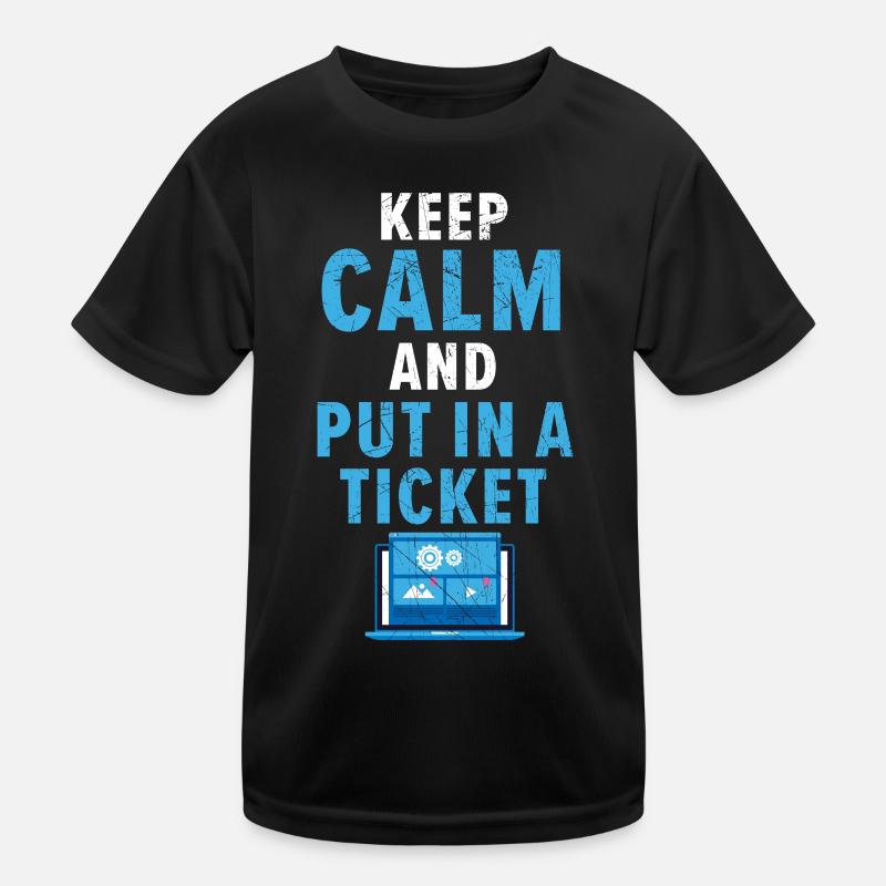 Technischer Support Behebt täglich Ihre selbstvers Kinder Funktions-T-Shirt