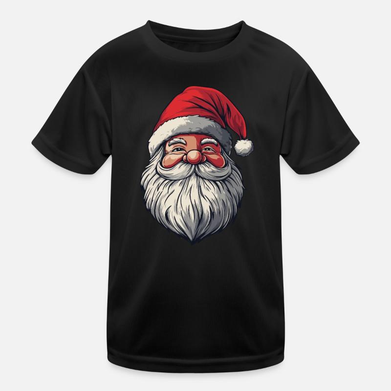 Weihnachtsmann Kinder Funktions-T-Shirt