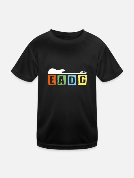 I only ever listen to EADG bass scores for bass players - Kids Functional T-Shirt - black - Front