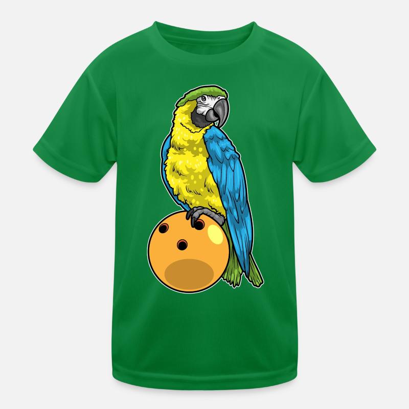 Papagei Bowling Bowlingkugel Kinder Funktions-T-Shirt