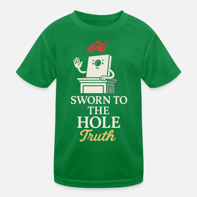 Cornhole Refere Official Referee Kids Functional T-Shirt