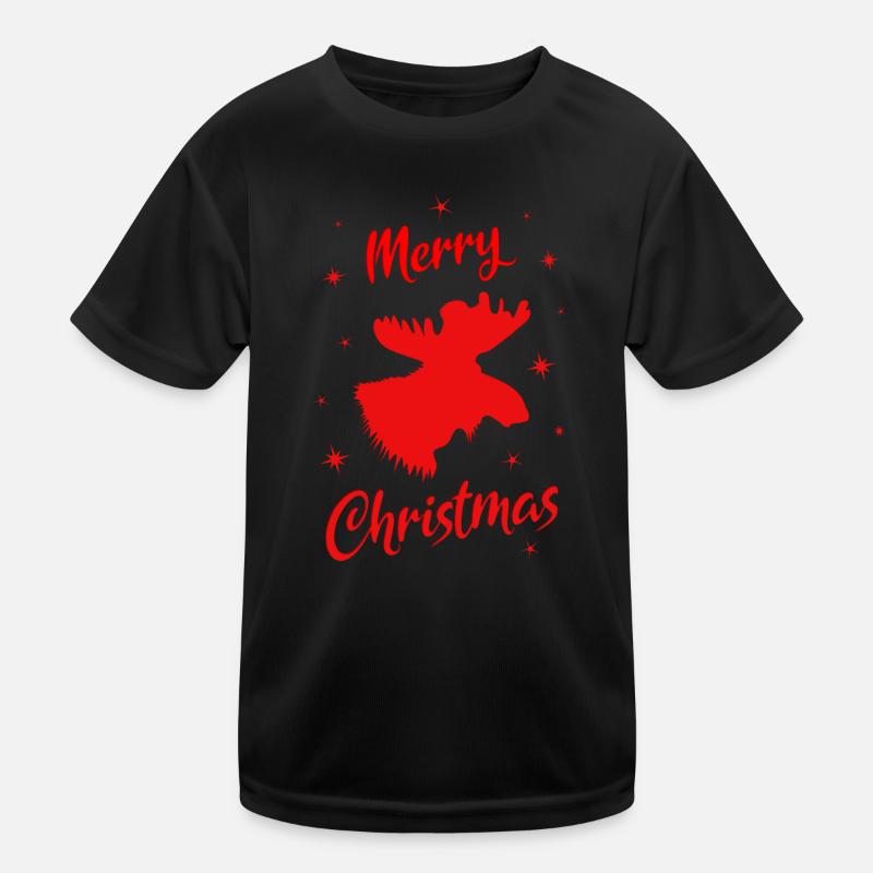 Merry Christmas moss Kids Functional T-Shirt