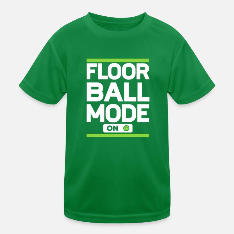 Floorball Mode On Floorball Player Floorball Kids Functional T-Shirt