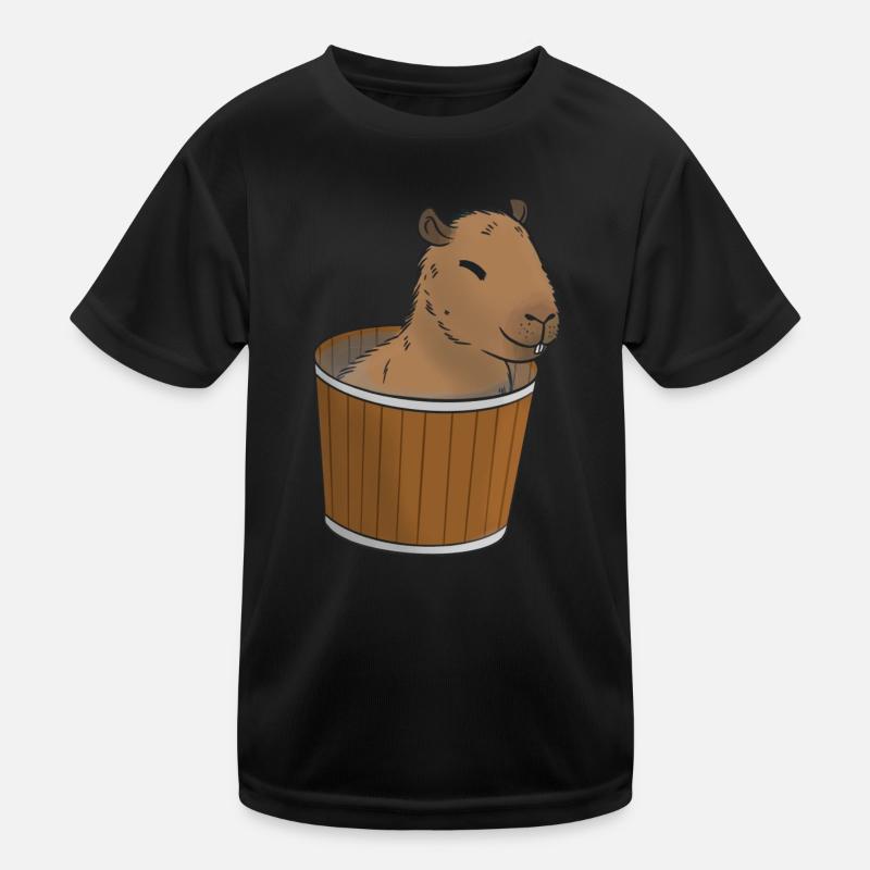 Capybara Meme Kids Functional T-Shirt